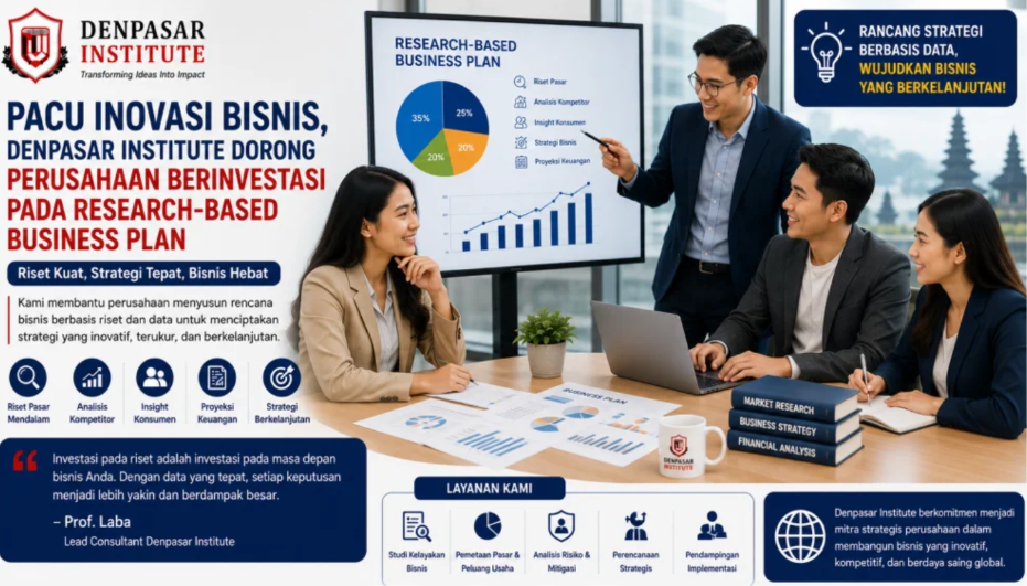 Pacu Inovasi Bisnis, Denpasar Institute Dorong Perusahaan Berinvestasi pada Research-Based Business Plan