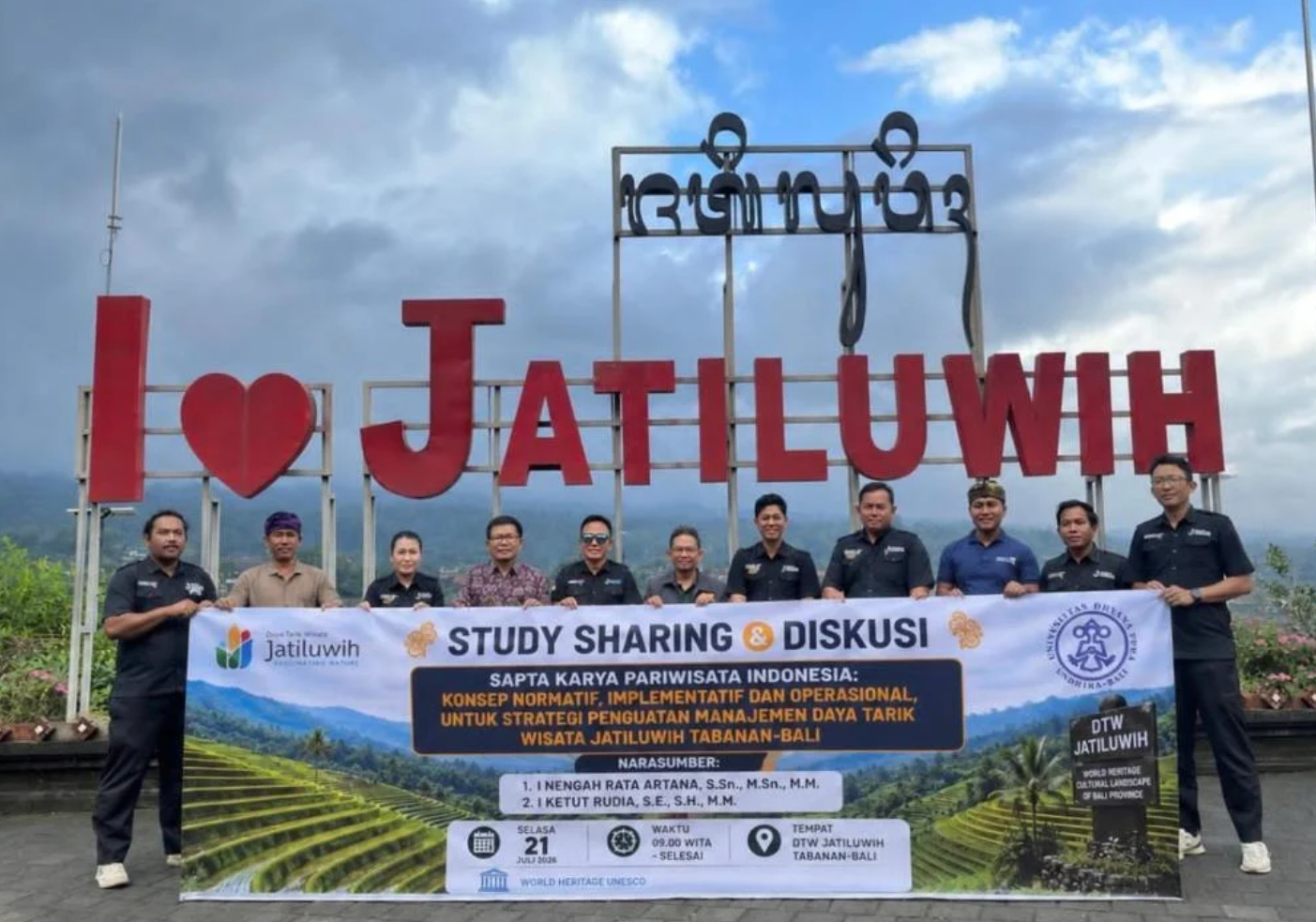 Perkuat Tata Kelola Pariwisata Berkelanjutan, Dosen UNDHIRA Dorong Implementasi Sapta Karya Pariwisata di DTW Jatiluwih