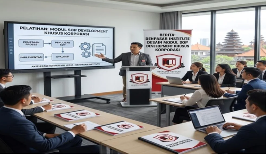 Akselerasi Kompetensi Kerja: Denpasar Institute Desain Modul SOP Development Khusus Korporasi